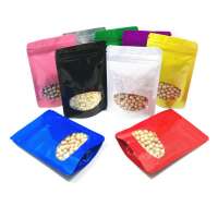 Hot sale products food packaging bags resealable zipper bags with clear window