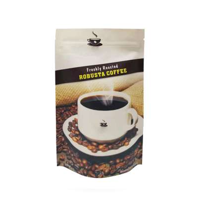 Factory Outlet PET PE Customized Coffee Pouch White Coffee Pouch With Valve Custom Coffee Pouch Matte